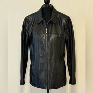 Wilsons Leather Women's Classic Black Zip Front Jacket